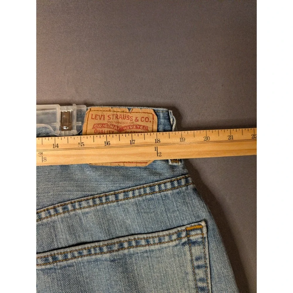Levis 559 Jeans Mens 38x34 Blue Relaxed Straight Fit Denim Medium Wash